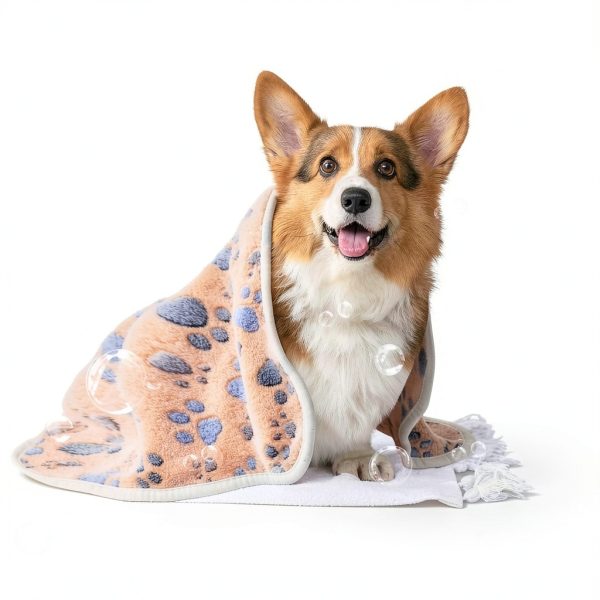 Wutfuooo Fleece Pet Blankets Reversible Cozy Cat Dog-5