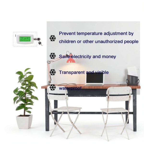 GYFVBH Thermostat Lock Box Transparent Touch Control Wall-5