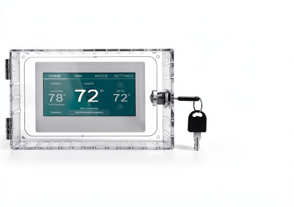 GYFVBH Thermostat Lock Box Transparent Touch Control Wall-1