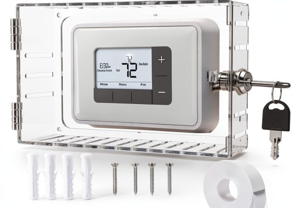 GYFVBH Thermostat Lock Box Transparent Touch Control Wall-0