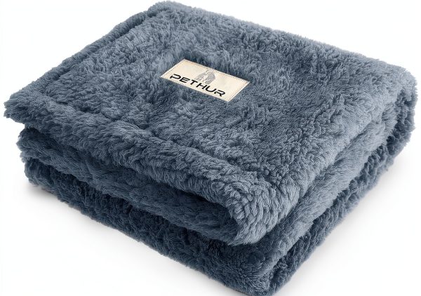 PETHUR Pet Blanket Fleece Waterproof for Cats Dogs-0