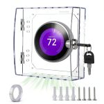 Alansxinny Thermostat Lock Box Secure Transparent Protection-0