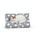 KRAOIKK Flannel Cat Bed Ultra Soft Hypoallergenic Pet-0