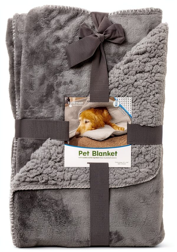 Furhaven Pet Thermal Blanket Waterproof Sherpa Dog Cat Bed-6