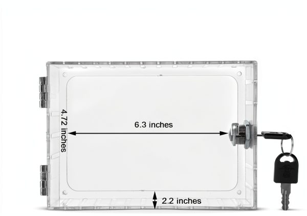 GYFVBH Thermostat Lock Box Transparent Touch Control Wall-2