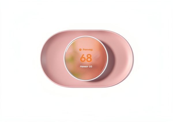 Nest Thermostat Trim Kit Modern Design Alloy Steel Cover-6