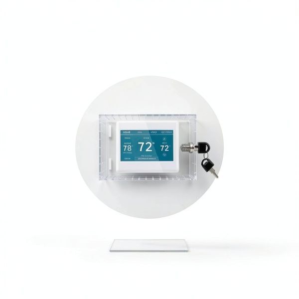 GYFVBH Thermostat Lock Box Clear PE Material Key Security-4