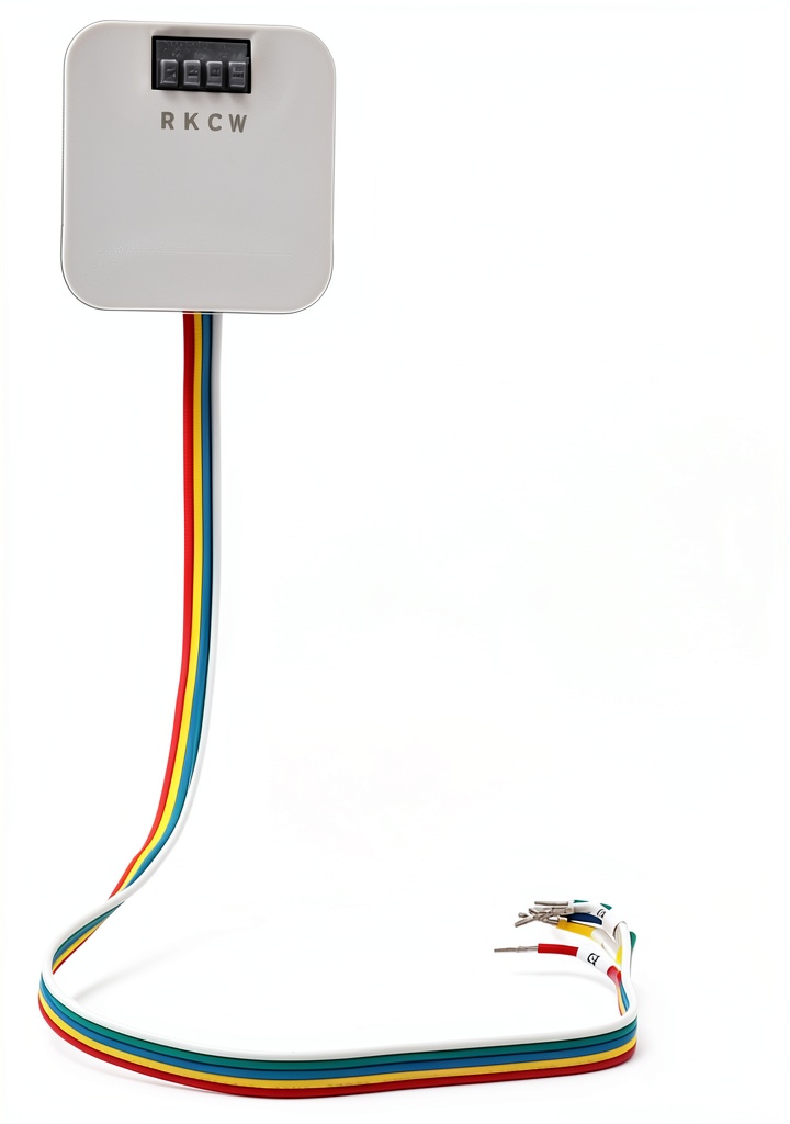 Honeywell C-Wire Adapter mounted on a furnace with wires connected