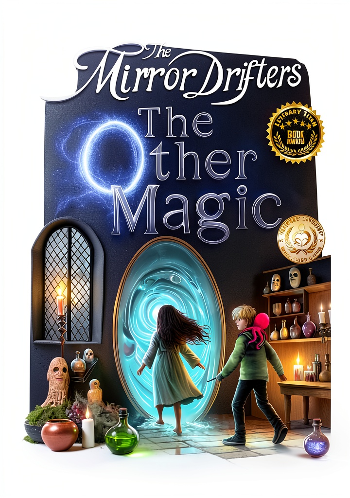 Children reading sci-fi adventure book on Kindle device