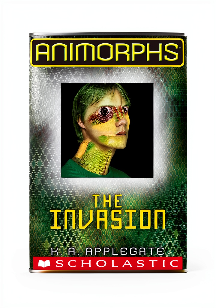 Animorphs Book 1 Kindle edition cover showing kids and animal transformations