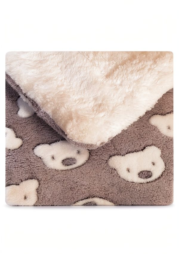 KRAOIKK Flannel Cat Bed Ultra Soft Hypoallergenic Pet-5