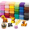 Exptolii Kids Art Clay Set 36 PCS Multicolor Clay Toys-0