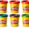 Hasbro Play-Doh Pretend Burger Kitchen Set with 6 Colors and 6-4