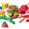 Hasbro Play-Doh Pretend Burger Kitchen Set with 6 Colors and 6-3