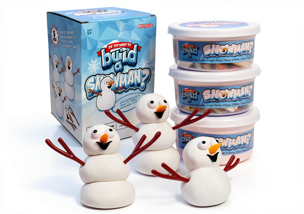 Kangaroo Manufacturing Snowman Foam Art Kit