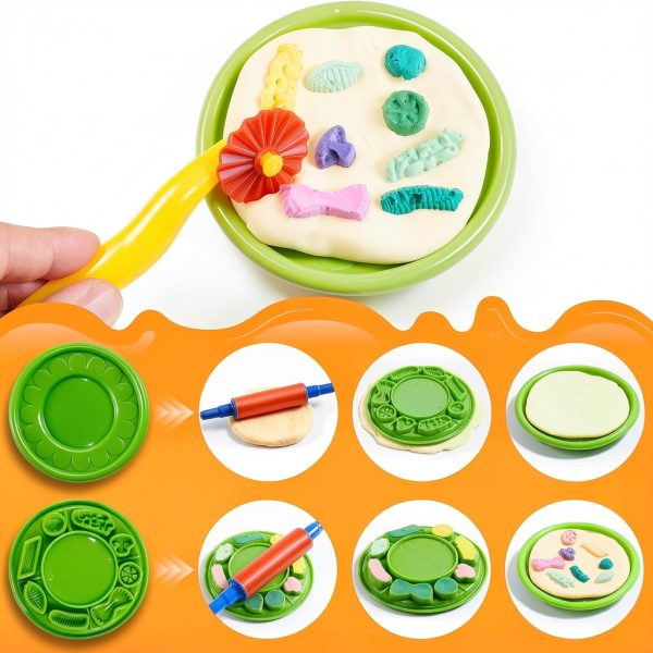 Kids Clay Dough Set Joyin ABS 44‑Piece Tool-5
