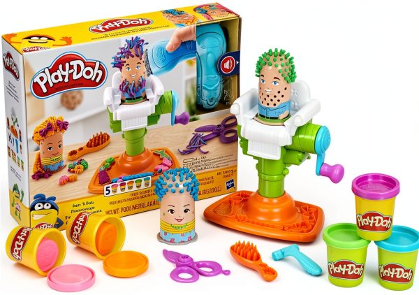Play-Doh Barber Shop Toy by Hasbro Model E2930 Brown Original Version-24