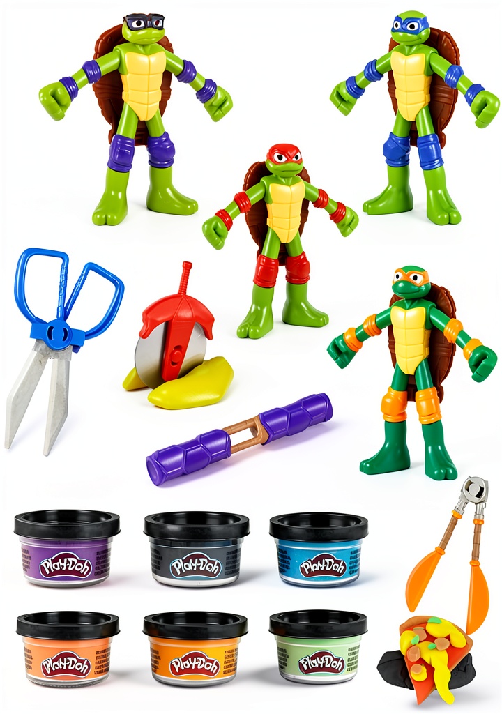 Ninja Turtle PlayDoh