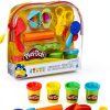 Play Doh Starter Set by Hasbro 4 Colors 9 Tools Reusable Bag-2