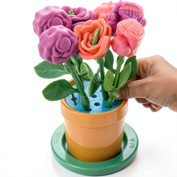 Hasbro Play-Doh Garden Flower Kit with 5 Colors and 27 Garden Tools-6