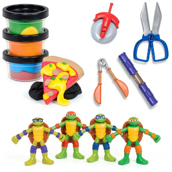 Hasbro Teenage Mutant Ninja Turtles Play-Doh Set with Flexible Figures-2