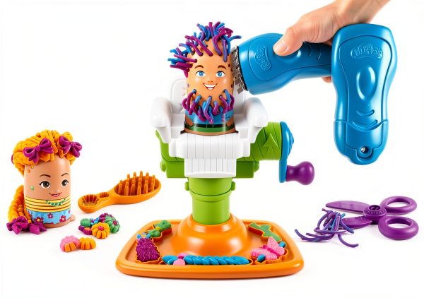 Play-Doh Barber Shop Toy by Hasbro Model E2930 Brown Original Version-25