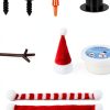 BANBBUR Snowman Clay Kit for Kids – 9 White Air-Dry Modeling Clay-2