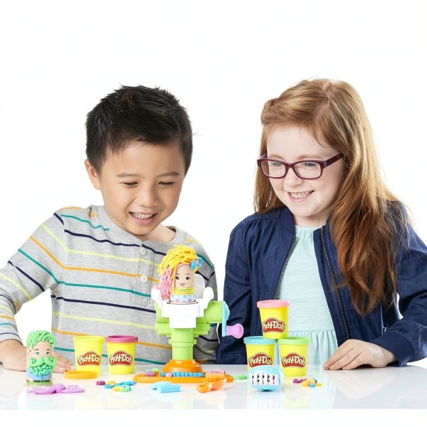 Play-Doh Barber Shop Toy by Hasbro Model E2930 Brown Original Version-17