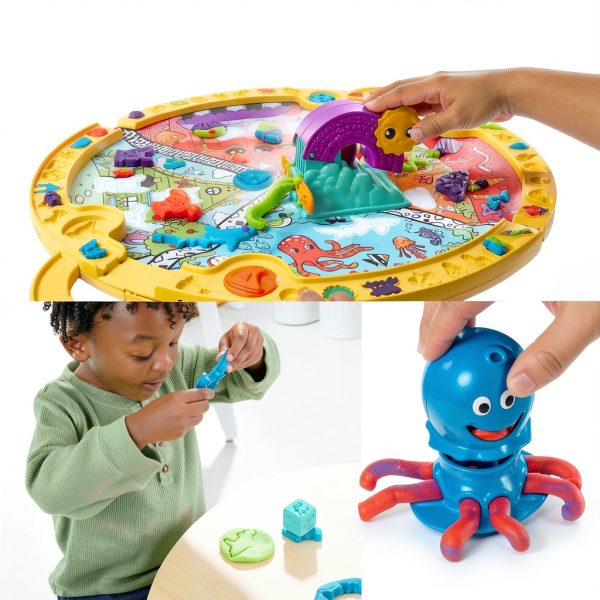 Hasbro Play-Doh On-the-Go Creative Kit with 19 Tools, 4 Color Cans,-3