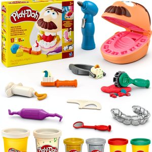 Hasbro Play-Doh Dentist Kit F1259 Kids Creative Dental Role Play-0