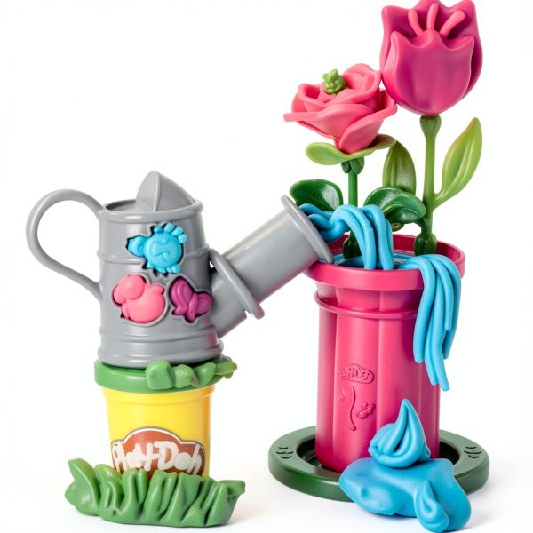 Hasbro Play-Doh Garden Flower Kit with 5 Colors and 27 Garden Tools-7