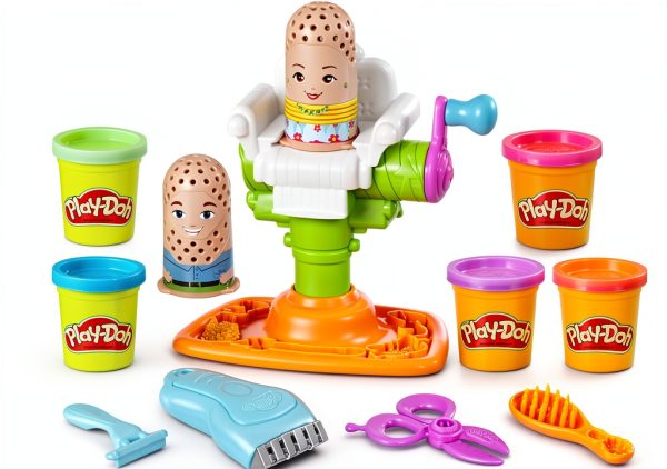 Play-Doh Barber Shop Toy by Hasbro Model E2930 Brown Original Version-0