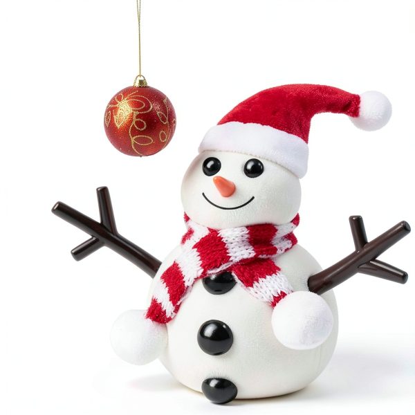BANBBUR Snowman Clay Kit for Kids – 9 White Air-Dry Modeling Clay-4