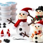 BANBBUR Snowman Clay Kit for Kids – 9 White Air-Dry Modeling Clay-0