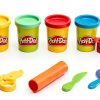 Play Doh Starter Set by Hasbro 4 Colors 9 Tools Reusable Bag-3
