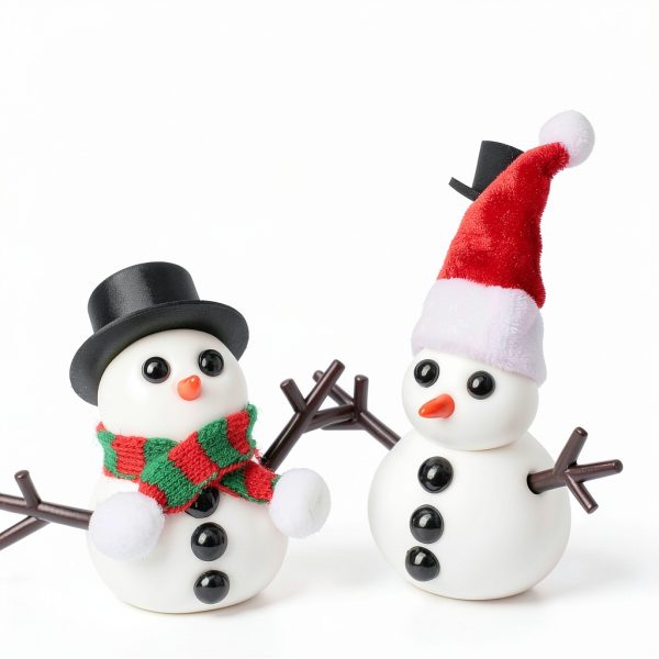 BANBBUR Snowman Clay Kit for Kids – 9 White Air-Dry Modeling Clay-6