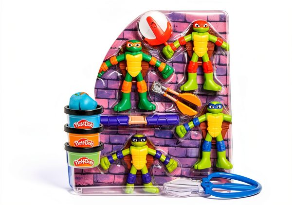 Hasbro Teenage Mutant Ninja Turtles Play-Doh Set with Flexible Figures-1