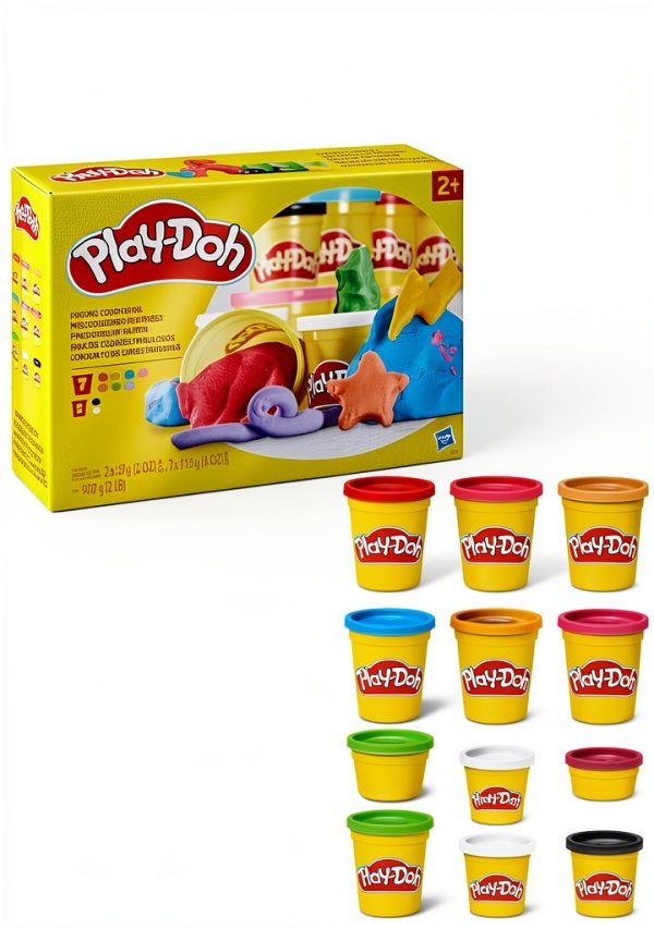 Play-Doh Favorite Color Pack Modeling Clay 9-Can Set Rainbow Colors-15