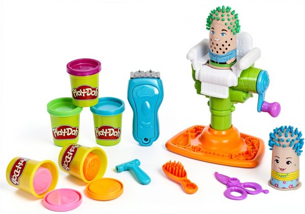 Play-Doh Barber Shop Toy by Hasbro Model E2930 Brown Original Version-22