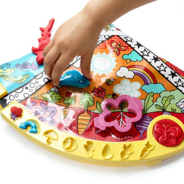 Hasbro Play-Doh On-the-Go Creative Kit with 19 Tools, 4 Color Cans,-9