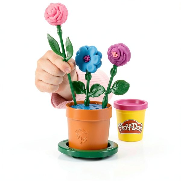 Hasbro Play-Doh Garden Flower Kit with 5 Colors and 27 Garden Tools-1