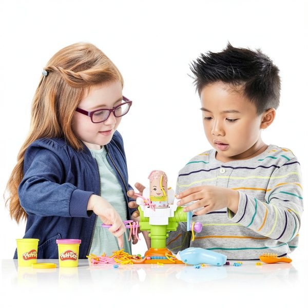 Play-Doh Barber Shop Toy by Hasbro Model E2930 Brown Original Version-20