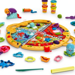 Hasbro Play-Doh On-the-Go Creative Kit with 19 Tools, 4 Color Cans,-0