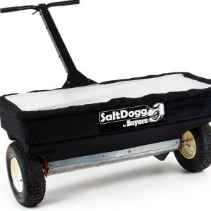 SaltDogg WB400 Walk-Behind Drop Spreader 2.5 cu ft Hopper Stainless-0