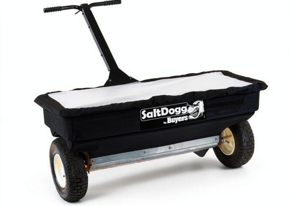 SaltDogg WB400 Walk-Behind Drop Spreader 2.5 cu ft Hopper Stainless-0