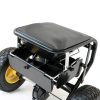 Walk-Behind Push Broadcast Spreader EAGWON 100lb with 13in Tires-5