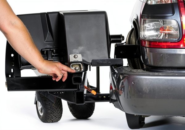 Buyers Products SaltDogg TGS03 Tailgate Salt Spreader, Made In The USA, 8 cu ft/600 lb Capacity, Horizontal Auger Feed, Commercial Salt Spreader For Truck Tailgate, Receiver Hitch Mount-10