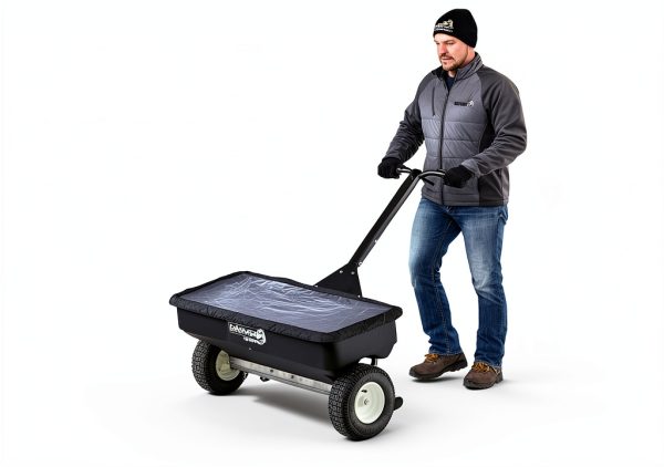 SaltDogg WB400 Walk-Behind Drop Spreader 2.5 cu ft Hopper Stainless-3