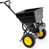 Walk-Behind Broadcast Spreader EAGWON 100lb Hopper Pneumatic Tires-7