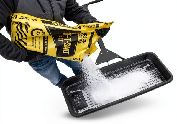SaltDogg WB400 Walk-Behind Drop Spreader 2.5 cu ft Hopper Stainless-4